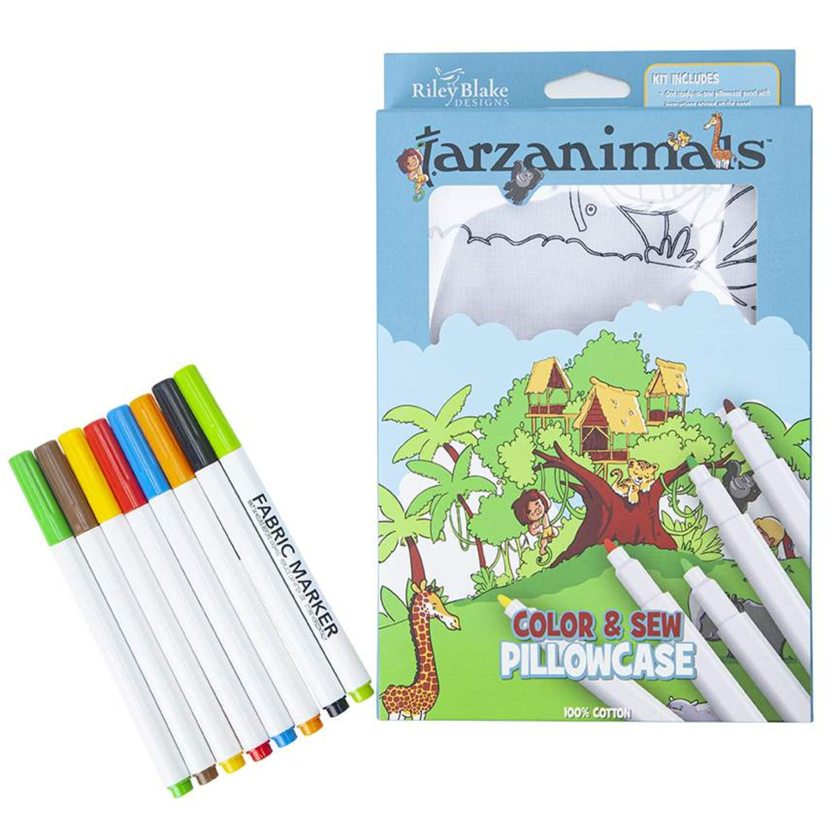 Tarzanimals™ Color Me Pillowcase Kit